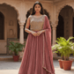 SALE! SALE! Size 12 - Dusty Pink - Ready Made Lehnga Set - Haldi / Mehndi / Weddings - UK Stock - 24h Dispatch - PC2604 VT - Prachy Creations