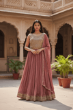 SALE! SALE! Size 12 - Dusty Pink - Ready Made Lehnga Set - Haldi / Mehndi / Weddings - UK Stock - 24h Dispatch - PC2604 VT - Prachy Creations
