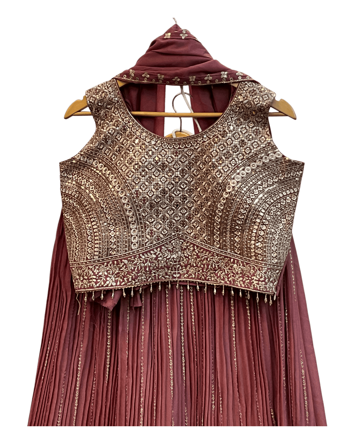 SALE! SALE! Size 12 - Dusty Pink - Ready Made Lehnga Set - Haldi / Mehndi / Weddings - UK Stock - 24h Dispatch - PC2604 VT - Prachy Creations