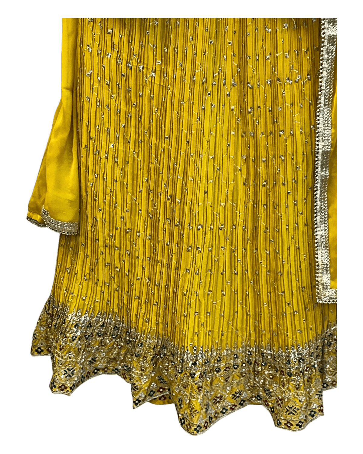 SALE! SALE! Size 14 - Yellow Ready Made Lehnga Set - Haldi / Mehndi / Weddings - UK Stock - 24h Dispatch - PC2602 XX - Prachy Creations