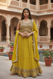 SALE! SALE! Size 14 - Yellow Ready Made Lehnga Set - Haldi / Mehndi / Weddings - UK Stock - 24h Dispatch - PC2602 XX - Prachy Creations