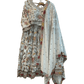 SALE! SALE! Size 18 (44" Bust) - Off White - Ready Made Lehnga Set - Haldi / Mehndi / Weddings - UK Stock - 24h Dispatch - PC2607 XX - Prachy Creations