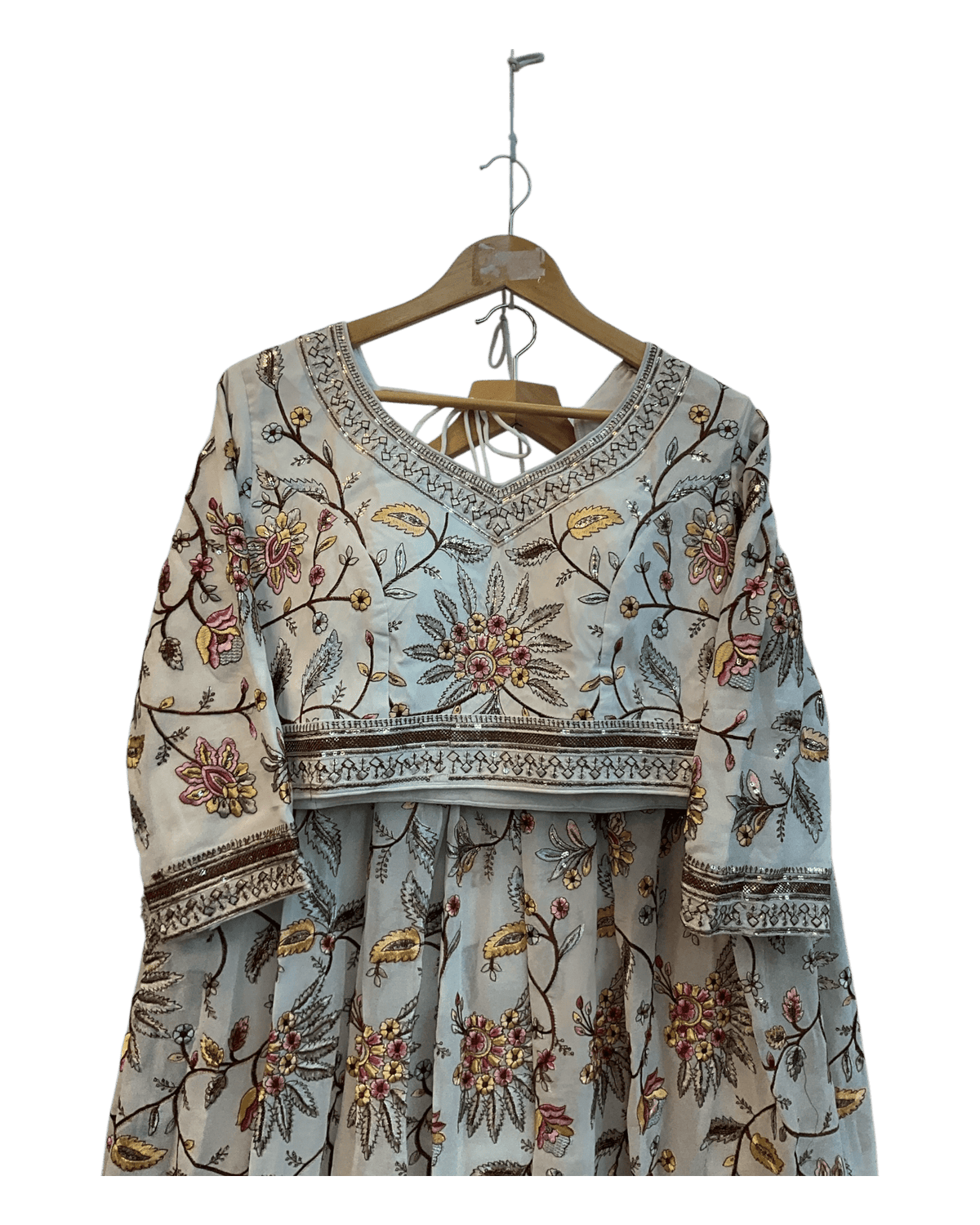 SALE! SALE! Size 18 (44" Bust) - Off White - Ready Made Lehnga Set - Haldi / Mehndi / Weddings - UK Stock - 24h Dispatch - PC2607 XX - Prachy Creations
