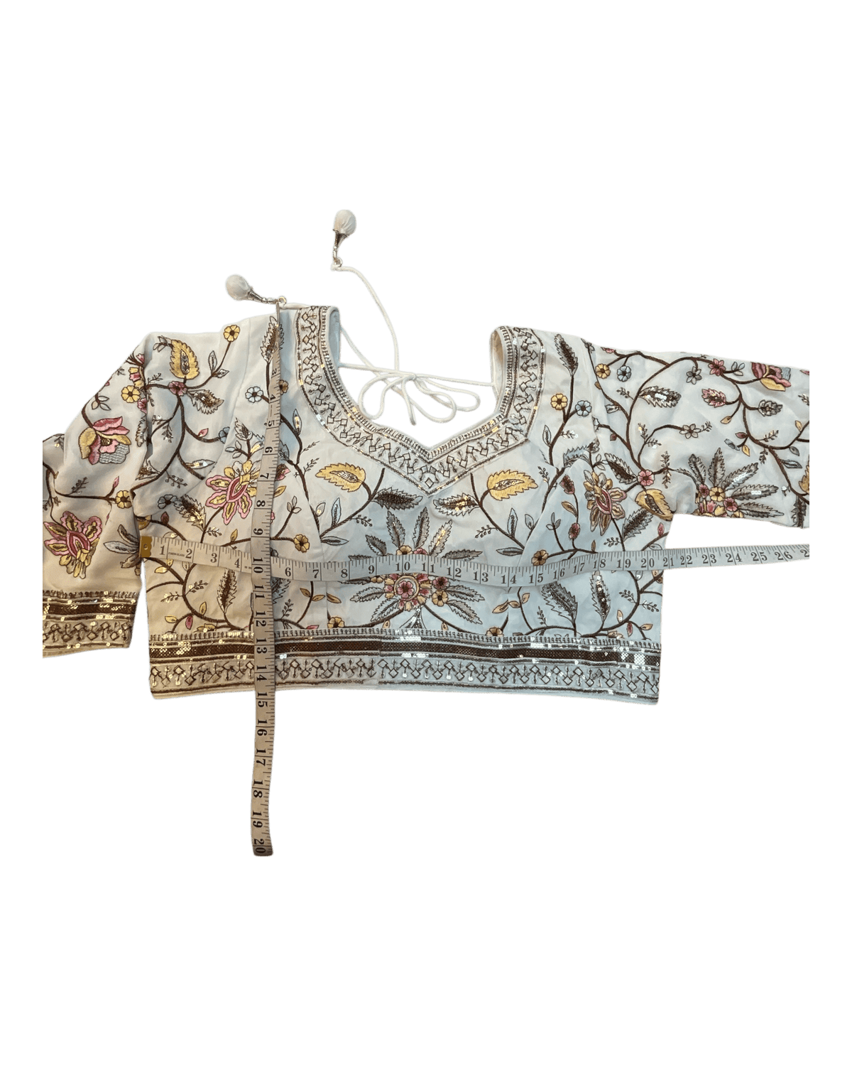 SALE! SALE! Size 18 (44" Bust) - Off White - Ready Made Lehnga Set - Haldi / Mehndi / Weddings - UK Stock - 24h Dispatch - PC2607 XX - Prachy Creations
