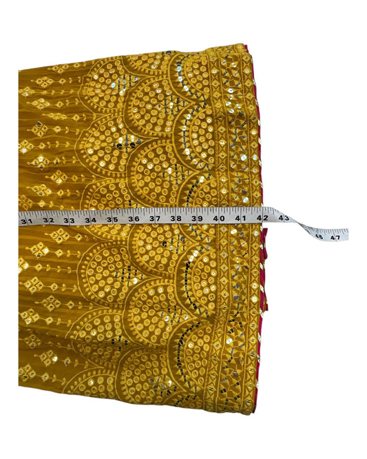SALE! SALE! Yellow Ready Made Lehnga Set - Haldi / Mehndi / Weddings - UK Stock - 24h Dispatch - PC2601 XX - Prachy Creations