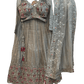 SALE ! Size UK 12 (38") Light Grey - Lehenga Set - Mehndi / Sangeet / Bridesmaids / Weddings / Garba - UK Stock - 24h Dispatch - OC42076 PA26 - Prachy Creations
