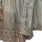 SALE ! Size UK 12 (38") Light Grey - Lehenga Set - Mehndi / Sangeet / Bridesmaids / Weddings / Garba - UK Stock - 24h Dispatch - OC42076 PA26 - Prachy Creations