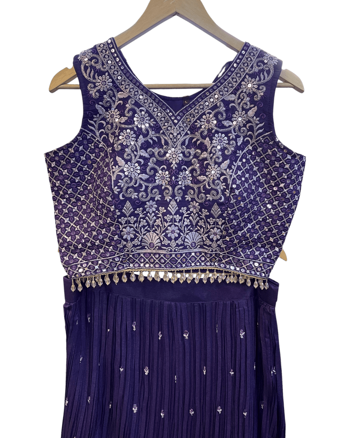 SALE ! Size UK 12 (38") Purple - Lehenga Set - Mehndi / Sangeet / Bridesmaids / Weddings / Garba - UK Stock - 24h Dispatch - PC2609 07xyz26 - Prachy Creations
