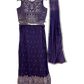 SALE ! Size UK 12 (38") Purple - Lehenga Set - Mehndi / Sangeet / Bridesmaids / Weddings / Garba - UK Stock - 24h Dispatch - PC2609 07xyz26 - Prachy Creations