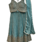 SALE ! Size UK 16 (42") Light Blue Pastel - Lehenga Set - Mehndi / Sangeet / Bridesmaids / Weddings / Garba - UK Stock - 24h Dispatch - KTC250627 TK26 - Prachy Creations