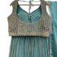 SALE ! Size UK 16 (42") Light Blue Pastel - Lehenga Set - Mehndi / Sangeet / Bridesmaids / Weddings / Garba - UK Stock - 24h Dispatch - KTC250627 TK26 - Prachy Creations