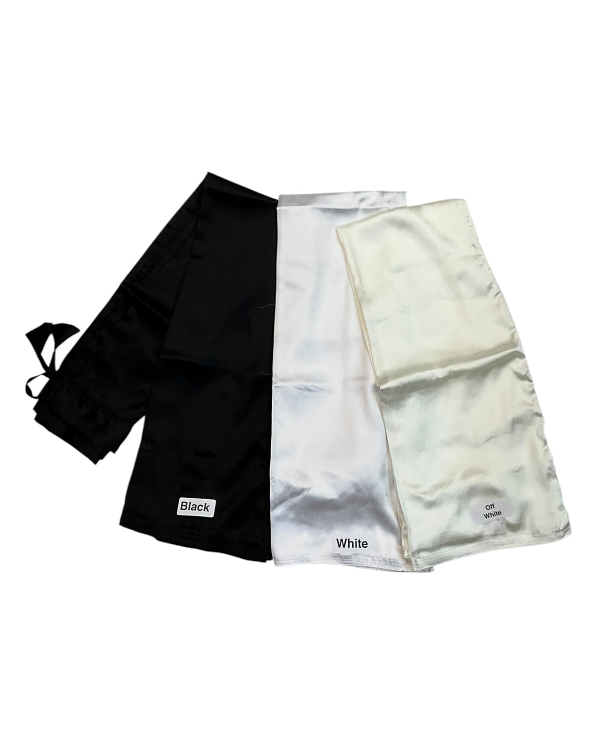 Black White Off white Satin Saree Petticoats
