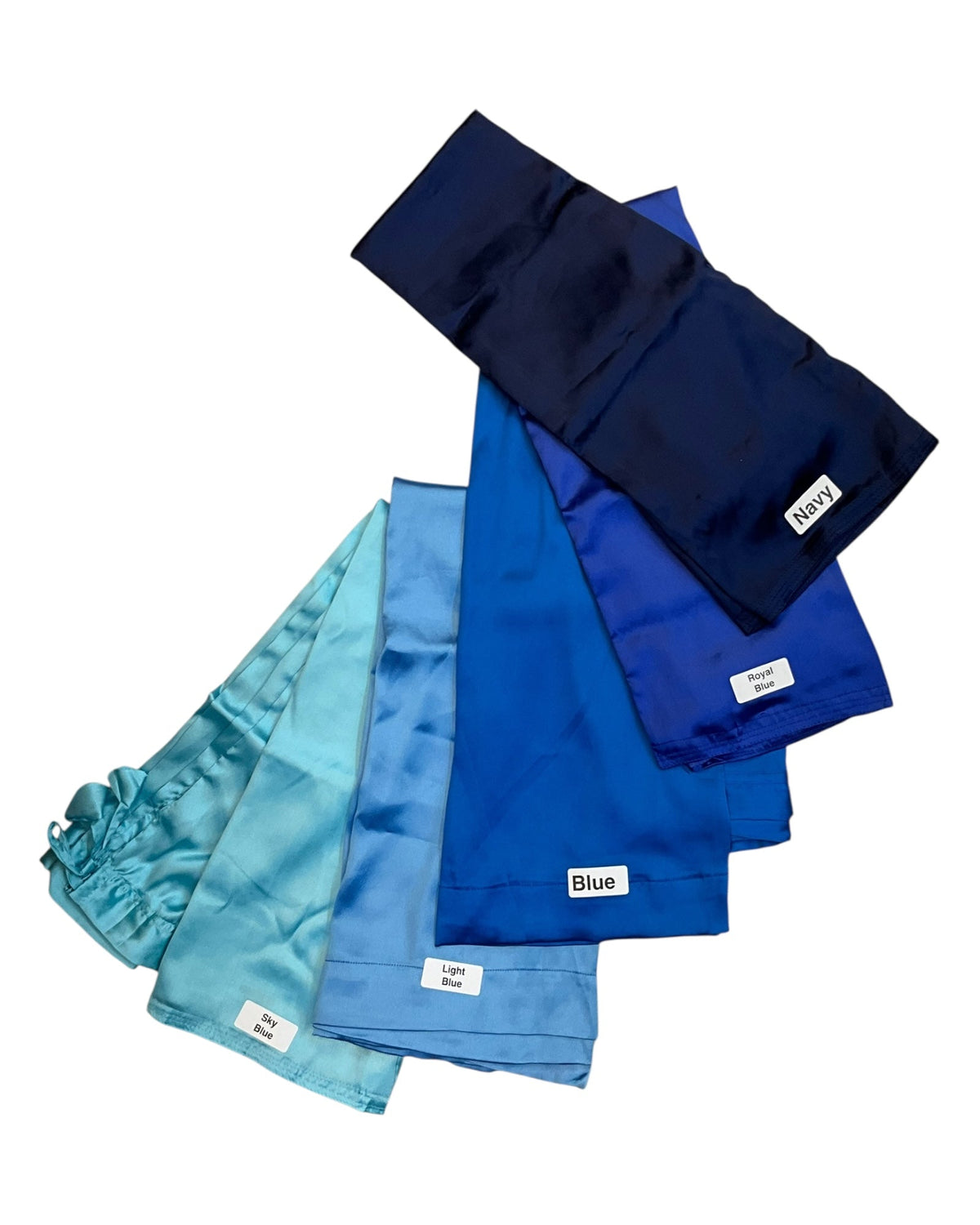Sky Light Royal Blue Satin Saree Petticoats