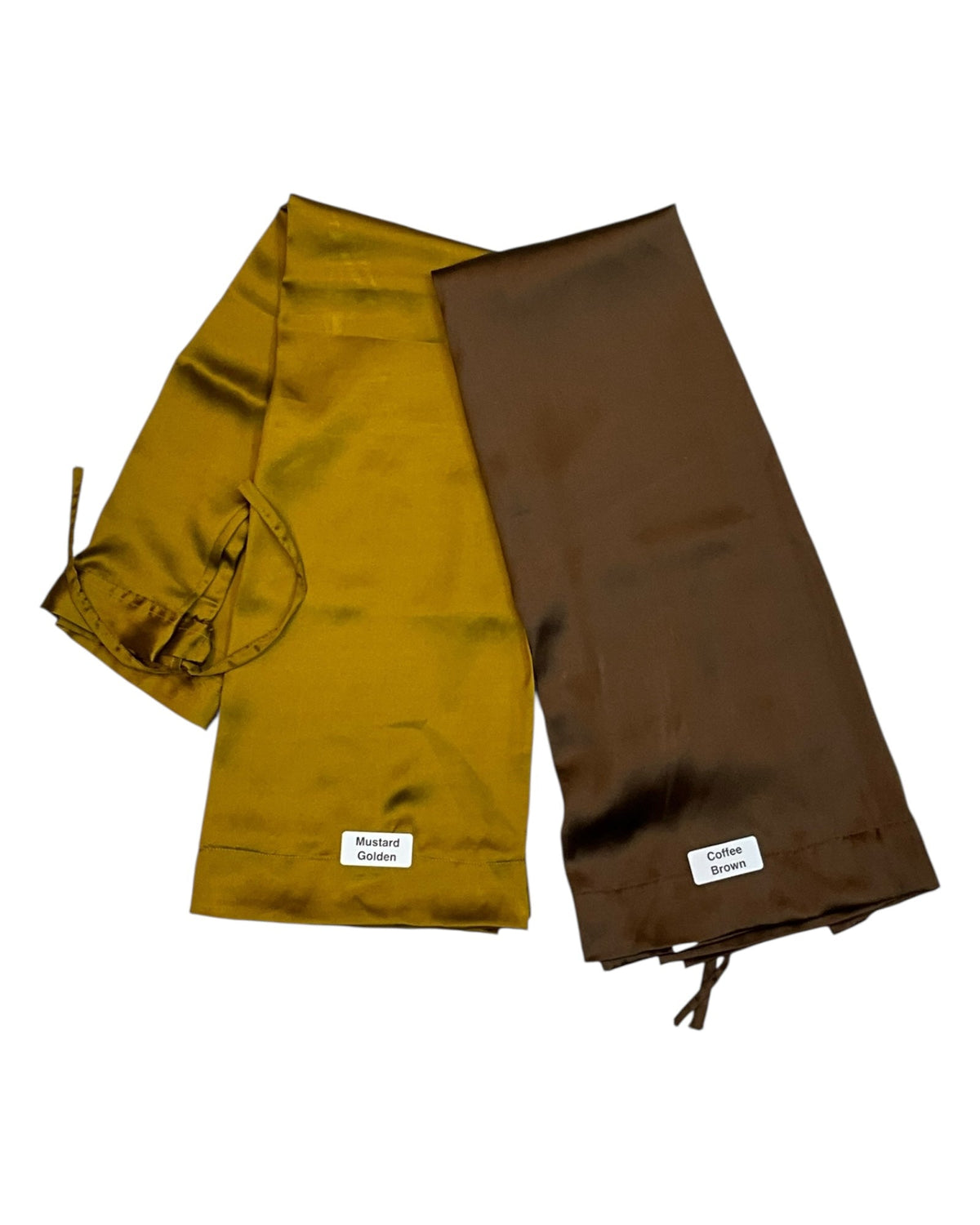 Mustard Coffee Satin Saree Petticoats