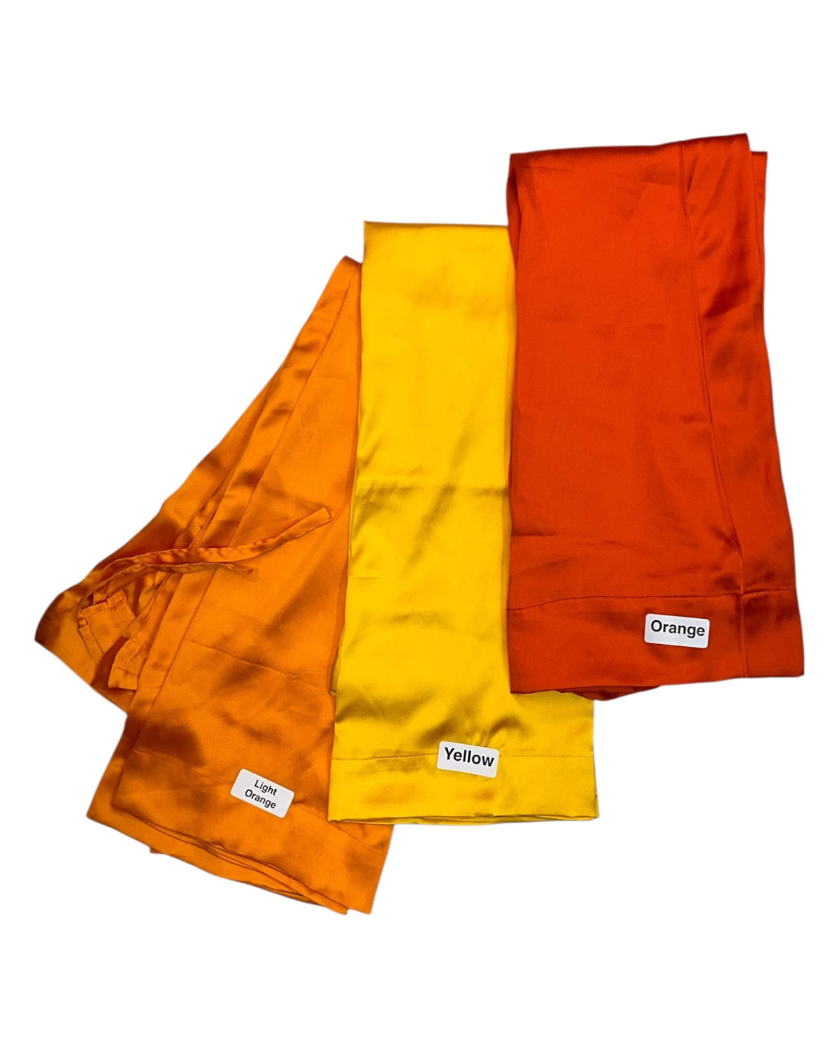 Light Orange Yellow Satin Saree Petticoats