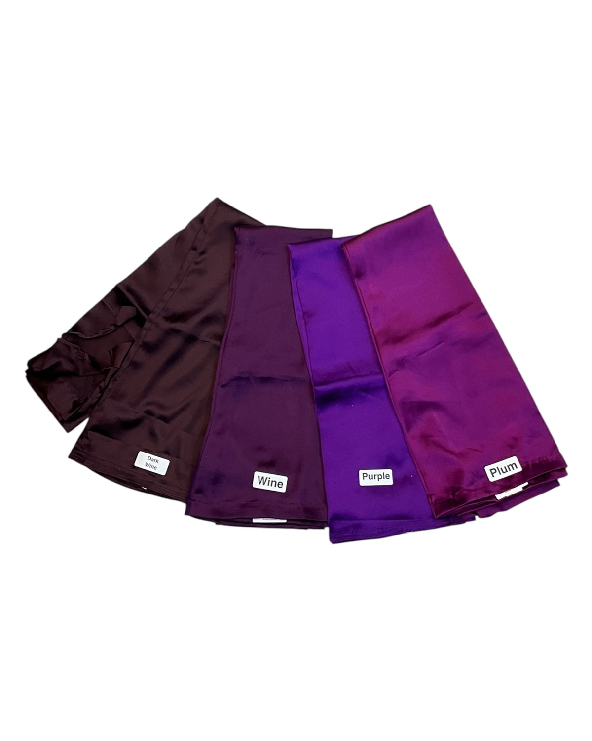 Dark Wine Purple Plum Satin Saree Petticoats
