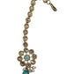 Sea Green - Antique Gold Finish Medium Size Tika Head Piece - Indian Ladies Fashion Jewellery - AE2432 11Vp24 - Prachy Creations