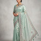 Sea Green - Fancy Party Saree with Blouse Piece - UK stock - 24hr Dispatch - SP2602 VH - Prachy Creations
