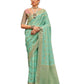 Sea Green - Handloom - Chiffon Banarasi Saree with Blouse Piece - JOH1605 10TK25 - Prachy Creations