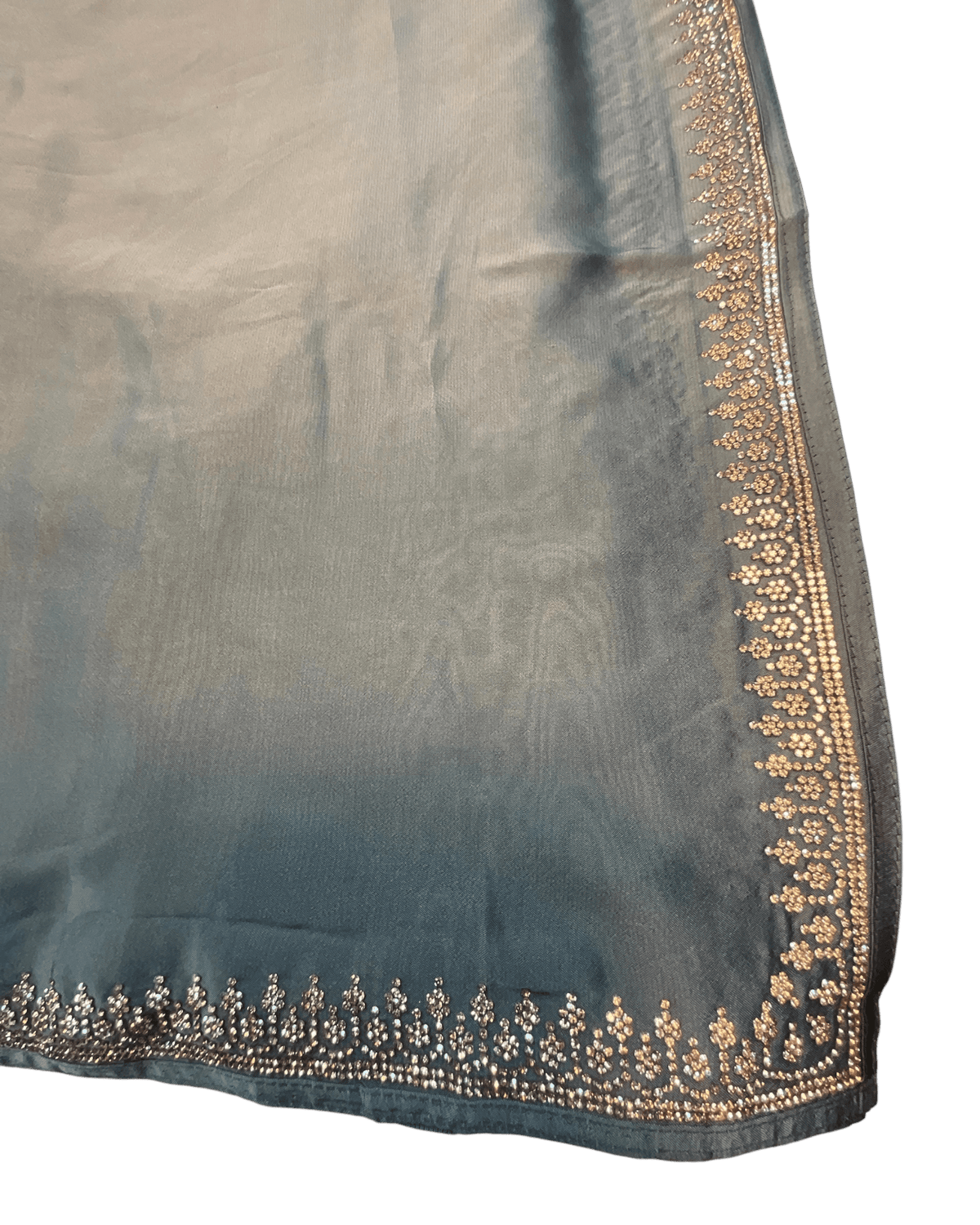 Sea Green - Saree with Thread / Stone Embroidery and Blouse Piece - UK stock - 24hr Dispatch - SP2620 KC - Prachy Creations