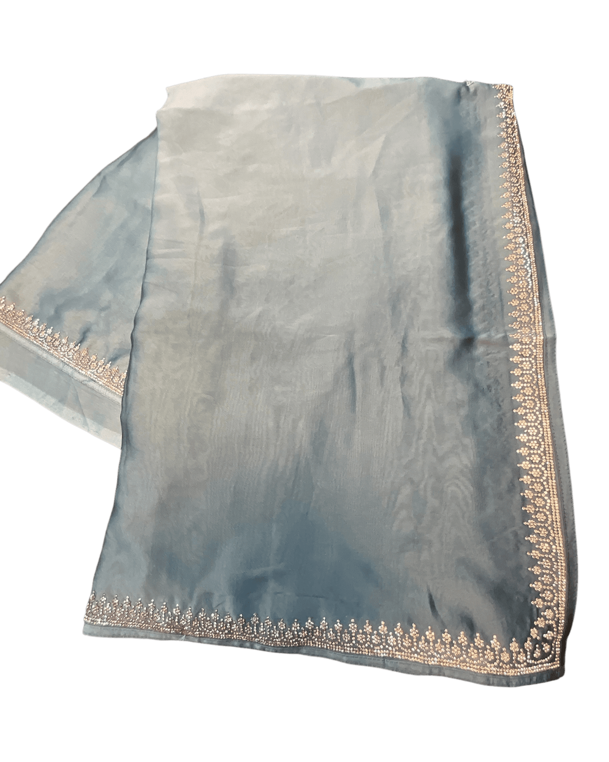 Sea Green - Saree with Thread / Stone Embroidery and Blouse Piece - UK stock - 24hr Dispatch - SP2620 KC - Prachy Creations