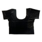 Short Sleeve Ladies Black Velvet Saree Lehenga Blouse - Magic Saree Blouse - X Small to 5XL - UK Stock V021 - Prachy Creations