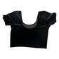 Short Sleeve Ladies Black Velvet Saree Lehenga Blouse - Magic Saree Blouse - X Small to 5XL - UK Stock V021 - Prachy Creations