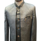 Silver Grey - PREMIUM Mens Knee Length Jacket with Long Waistcoat - Fantastic Fit - KCS6150 02RK25 - Prachy Creations