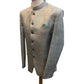 Silver / Grey - PREMIUM Slim Fit Mens Self Brocade BandhGala / Prince / Chinese Collar Jacket - Fantastic Fit - CS2501 01TA25 - Prachy Creations