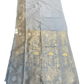 Silver Grey - Traditional Handloom Saree with Blouse Piece - UK stock - 24hr Dispatch - SP2630 KP - Prachy Creations