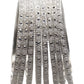 Silver / Pearl - Set of 8 Stone Bangles - Antique Gold Finish - JAN5310 Kp 0923 - Prachy Creations