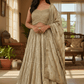Size 12 / 38" Bust - Cream / Light Gold - Ready Made Lehenga Set - UK Stock - 24h Dispatch - SC1533 09AA25 - Prachy Creations