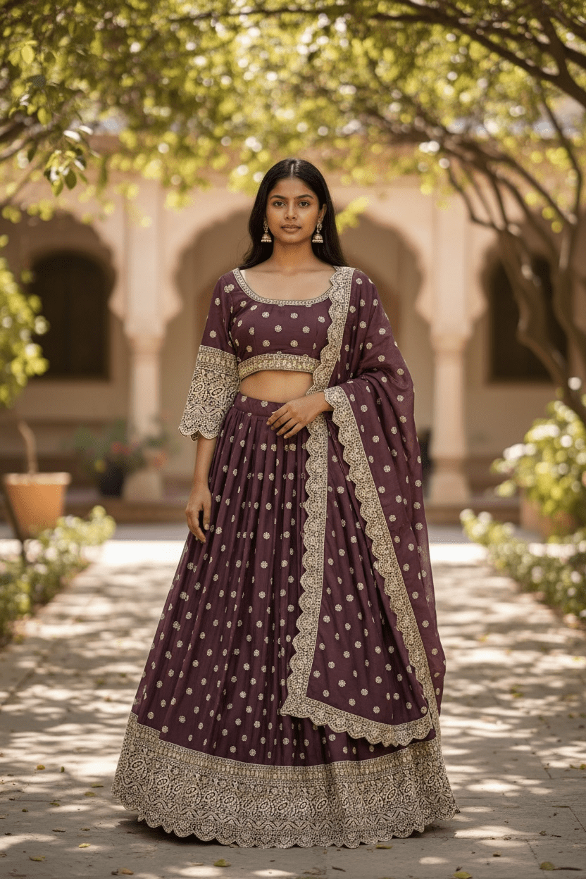 Size 12 / 38" Bust - Light Purple - Ready Made Lehenga Set - UK Stock - 24h Dispatch - SWA11 JA - Prachy Creations