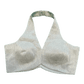 Size 36" / UK 10 - Silver - Shimmery Crinkle Halter Neck Saree blouse with cups - UK Stock - Quick Delivery - RNK - R999A-KJ - Prachy Creations