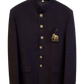 Size 38" Chest - Black - PREMIUM Slim Fit Mens Jute BandhGala / Prince / Chinese Collar Jacket - Fantastic Fit - CS2603 TH - Prachy Creations