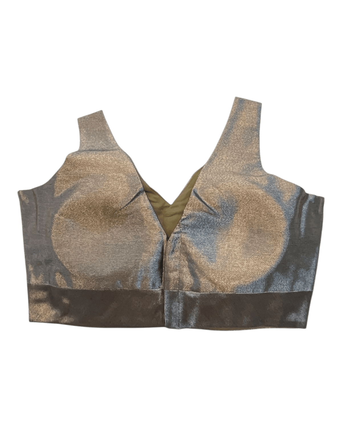 Size 38" / UK 12 - Copper Brown - Silky Saree blouse with cups, Sleeveless - UK Stock - Quick Delivery - RNK - R722A-KY - Prachy Creations