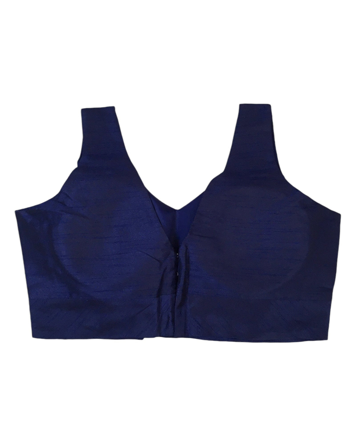 Size 38" / UK 12 - Navy Blue - Silky Saree blouse with cups, Sleeveless - UK Stock - Quick Delivery - RNK - R722A-KY - Prachy Creations