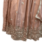 Size UK 10 (36" Bust) Adjustable to Size 12 - Pastel Coral Pink / Peach - Silky Lehenga Set - Mehndi / Sangeet / Bridesmaids / Weddings / Garba - UK Stock - 24h Dispatch - KM557 07TP26 - Prachy Creations