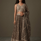 Size UK 12 (38" Bust) Adjustable to Size 14 - Antique Gold - Silky Lehenga Set - Mehndi / Sangeet / Bridesmaids / Weddings / Garba - UK Stock - 24h Dispatch - JF10906 05PA26 - Prachy Creations