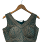 Size UK 12 (38" Bust) Adjustable to Size 14 - Turquoise - Silky Lehenga Set - Mehndi / Sangeet / Bridesmaids / Weddings / Garba - UK Stock - 24h Dispatch - JF3349 05PA26 - Prachy Creations