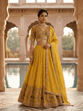 Size UK 12 (38") Haldi Yellow - Lehenga Set - Mehndi / Sangeet / Bridesmaids / Weddings / Garba - UK Stock - 24h Dispatch - OC42224 05PH26 - Prachy Creations