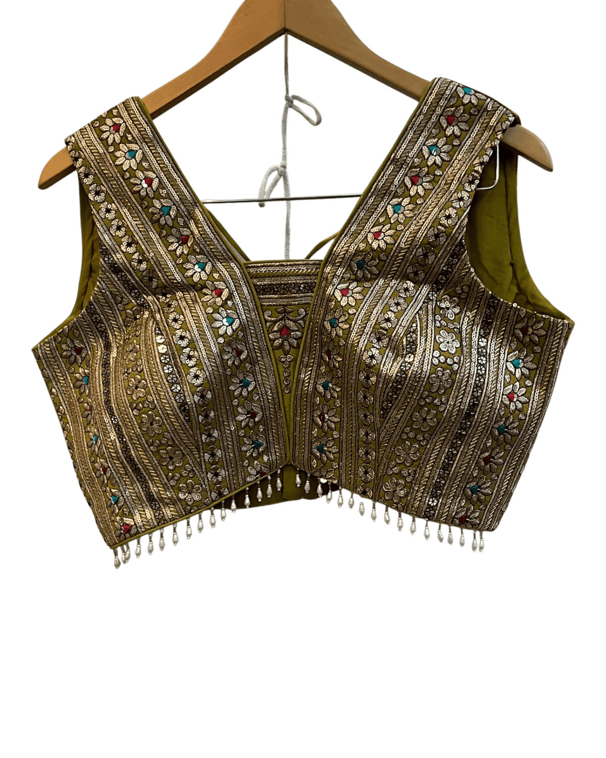 Size UK 14 (40" Bust) Adjustable to Size 16 - Olive Green - Banarasi Silky Lehenga Set - Mehndi / Sangeet / Bridesmaids / Weddings / Garba - UK Stock - 24h Dispatch - JF7973 05JP26 - Prachy Creations