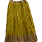 Size UK 14 (40" Bust) Adjustable to Size 16 - Olive Green - Banarasi Silky Lehenga Set - Mehndi / Sangeet / Bridesmaids / Weddings / Garba - UK Stock - 24h Dispatch - JF7973 05JP26 - Prachy Creations