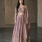 Size UK 14 (40" Bust) Long Sleeves - Pastel Lilac - Silky Lehenga Set - Mehndi / Sangeet / Bridesmaids / Weddings / Garba - UK Stock - 24h Dispatch - KM- VAN416 07JJ26 - Prachy Creations