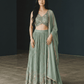 Size UK 14 (40" Bust) Sleeveless - Pastel Sea Green - Silky Lehenga Set - Mehndi / Sangeet / Bridesmaids / Weddings / Garba - UK Stock - 24h Dispatch - KM- Balsa 07TR26 - Prachy Creations