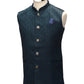 Teal Blue - Rich Suiting Material Mens Indian Waistcoat - Amazing Fit - Great Quality - YD2420 KC 0824 - Prachy Creations