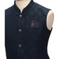 Teal Blue - Rich Suiting Material Mens Indian Waistcoat - Amazing Fit - Great Quality - YD2421 KC 0824 - Prachy Creations