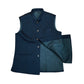 Teal Blue - Self Brocade Indian Mens Waistcoat / Bandi - Bollywood - CS2402 KT 0524 - Prachy Creations