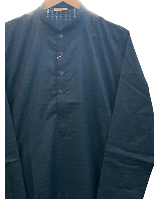 Teal - Brocade - Mens Indian Kurta set with Trousers - UK Stock - Weddings / Walimas , Sangeet, Diwali, Eid, Mehndi / Henna - AX5174 09H26 - Prachy Creations