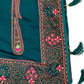 Teal - Classic Saree with Thread Work and Blouse Piece - UK stock - 24hr Dispatch - RS2505 VY - Prachy Creations